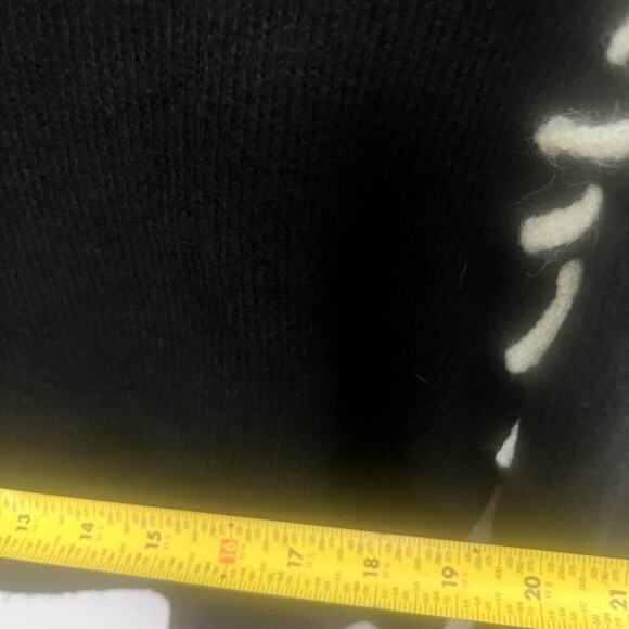 OAK + FORT LACE UP WOOL BLEND CROPPED MOCK NECK NWT SWEATER SIZE S - Picture 6 of 10